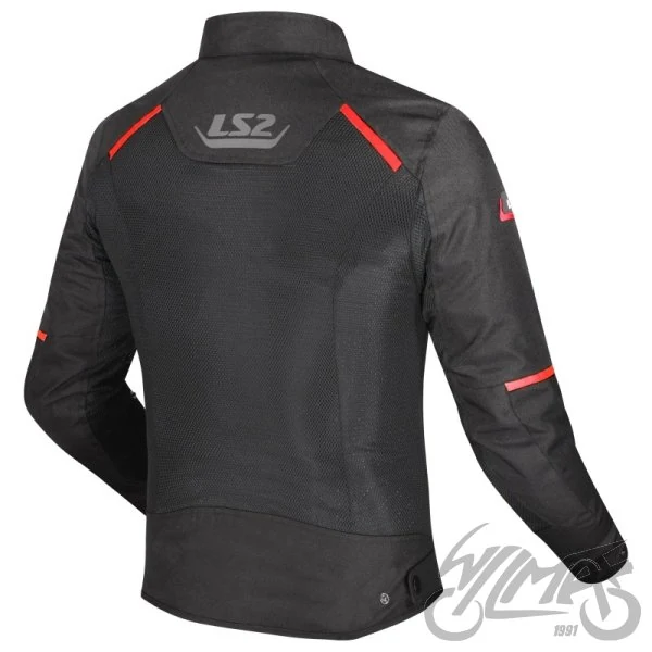Kurtka LS2 Breeze męska Black red L — ujęcie 2