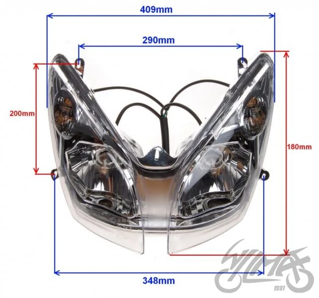 Lampa przednia QT-4, nowy model — komplet ZLO2401N — ujęcie 2