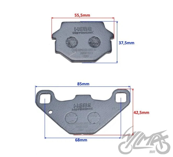 Klocki hamulca do Kawasaki KTM Suzuki Aprilia TGB — ujęcie 2