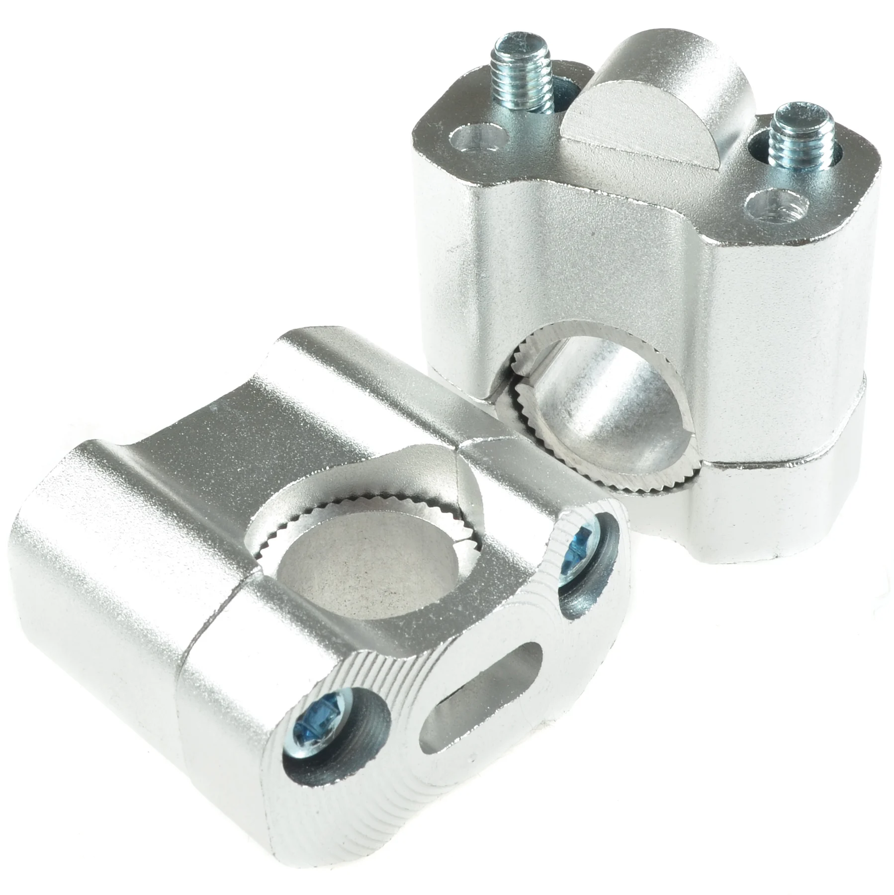 Adapter kierownicy wieżyczki 22 mm / 28 mm srebrne uniwersalne — ujęcie 1