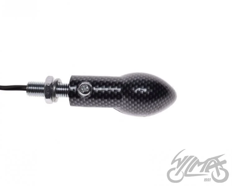Kierunkowskazy LED carbon, biały klosz 12 V 1 W — para AM13271 — ujęcie 3