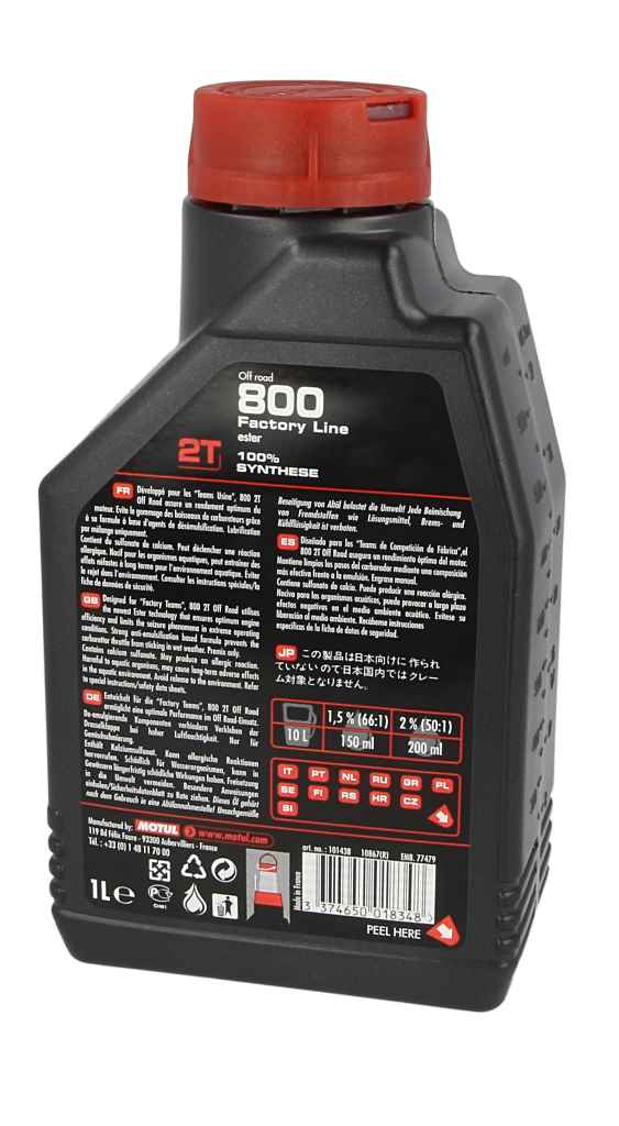 Olej MOTUL 800 factory line off road 2T 1 l — ujęcie 16