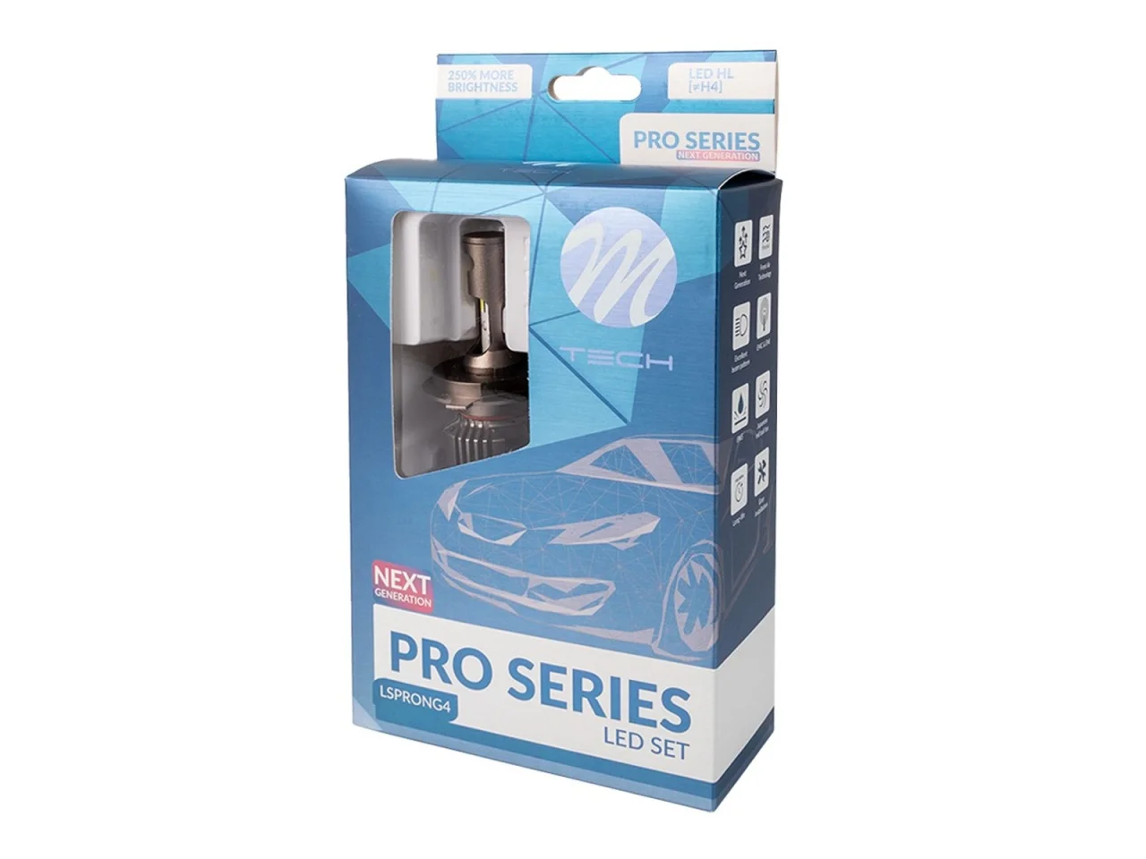 Żarówki M-TECH PRO SERIES NEXT GERENATION H4 5700K 40W — ujęcie 3
