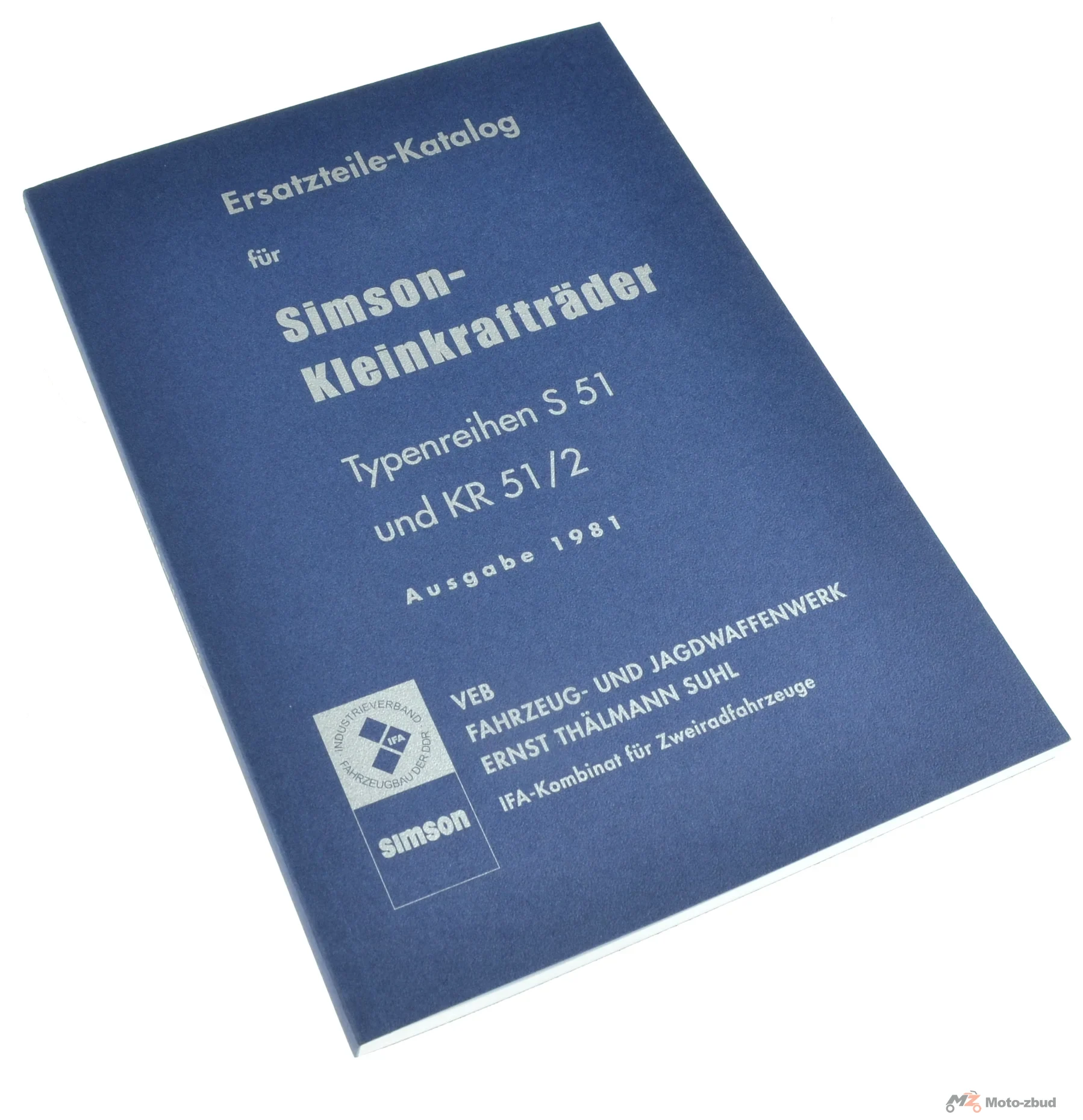 Katalog części Simson S51 KR51/2 wydanie 1981 MZA