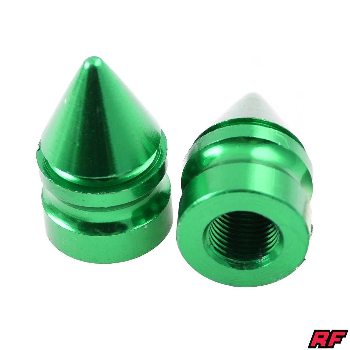Nakrętka wentyla Racing Force bullet zielona 2szt — ujęcie 1