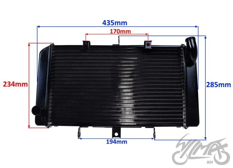 Chłodnica cieczy do Kawasaki Z1000 2007–2010 — ujęcie 3