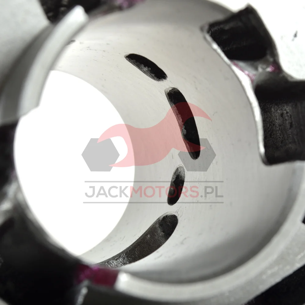 Cylinder malinka + tłok Barikit + porting 90 cm³ Derbi D50B0 LC · czarny racing 47 mm — ujęcie 2