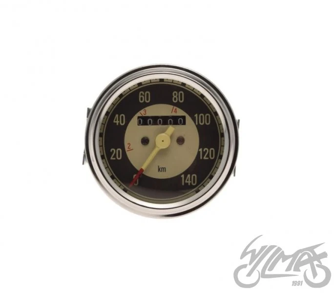 Okrągły licznik do Jawy 250 / 350, 140 km/h, czarny — JW5665 — ujęcie 2