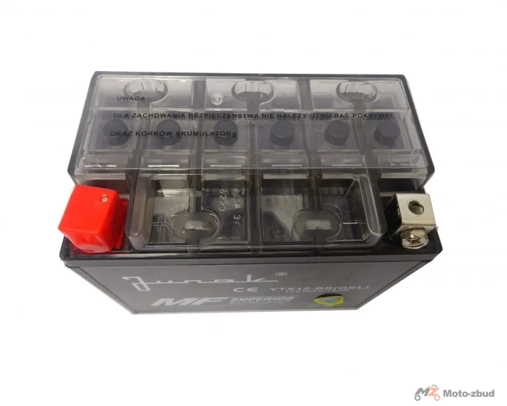 Akumulator Junak 12 V/10 Ah UTX12-BS (GEL) / YTX12-BS (GEL) żelowy (wys.x szer.x dł.) (130*85*150) (spakowane po 6 sztuk) (nr rej.E0011444BW) — ujęcie 3