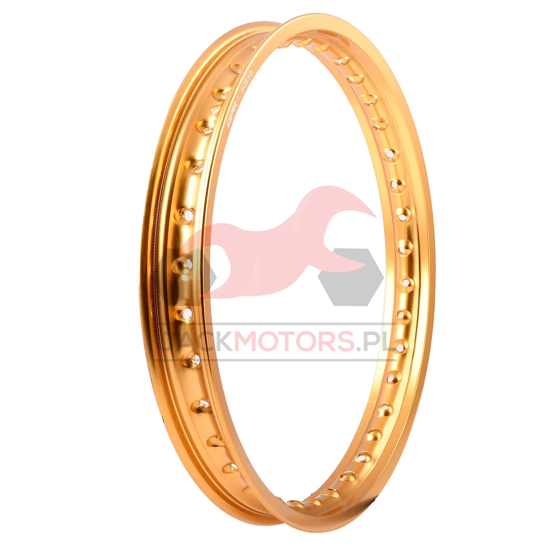 Obręcz koła Simson 1,50 × 16 aluminiowa złota DPR Classic — ujęcie 3