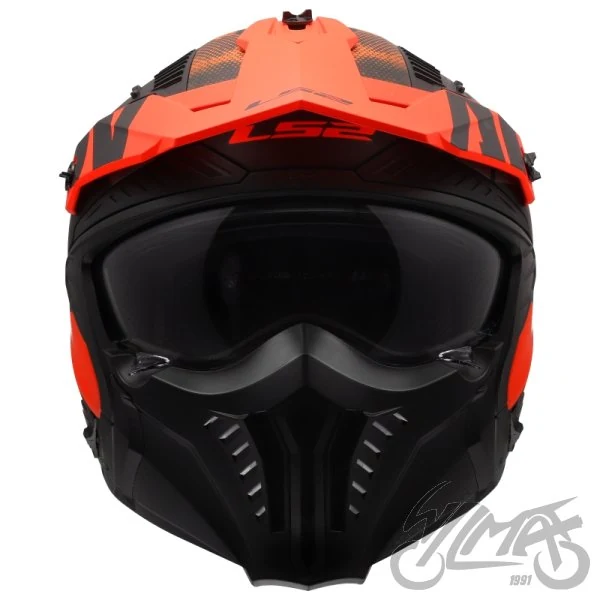 Kask LS2 OF606 Drifter gas Grey Orange — rozmiar M — ujęcie 4