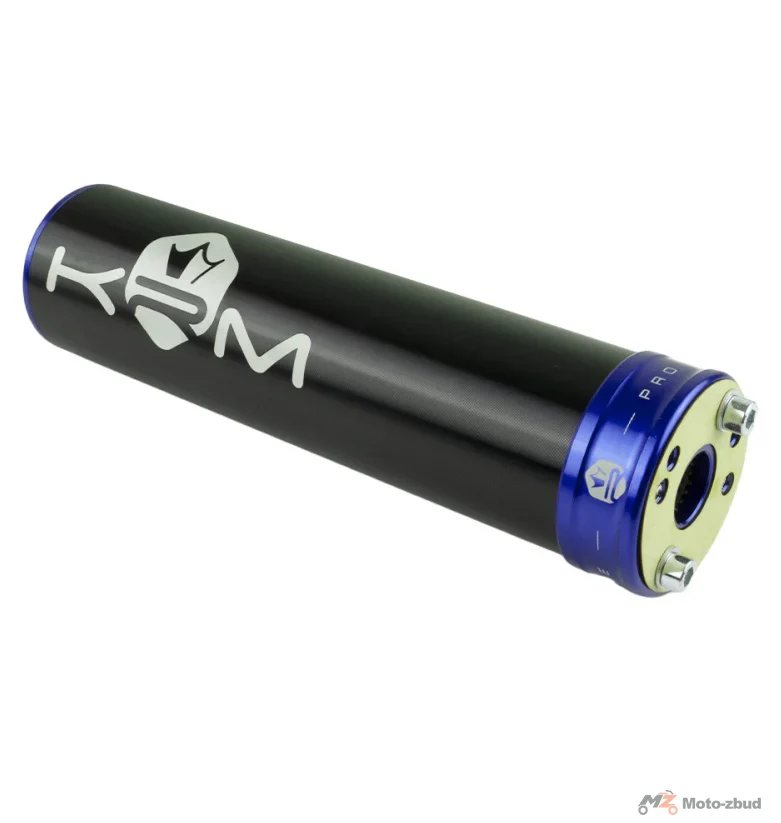 Końcówka wydechu KRM Pro Ride aluminium czarno ciemno niebieska 50-70 cm³ — ujęcie 2