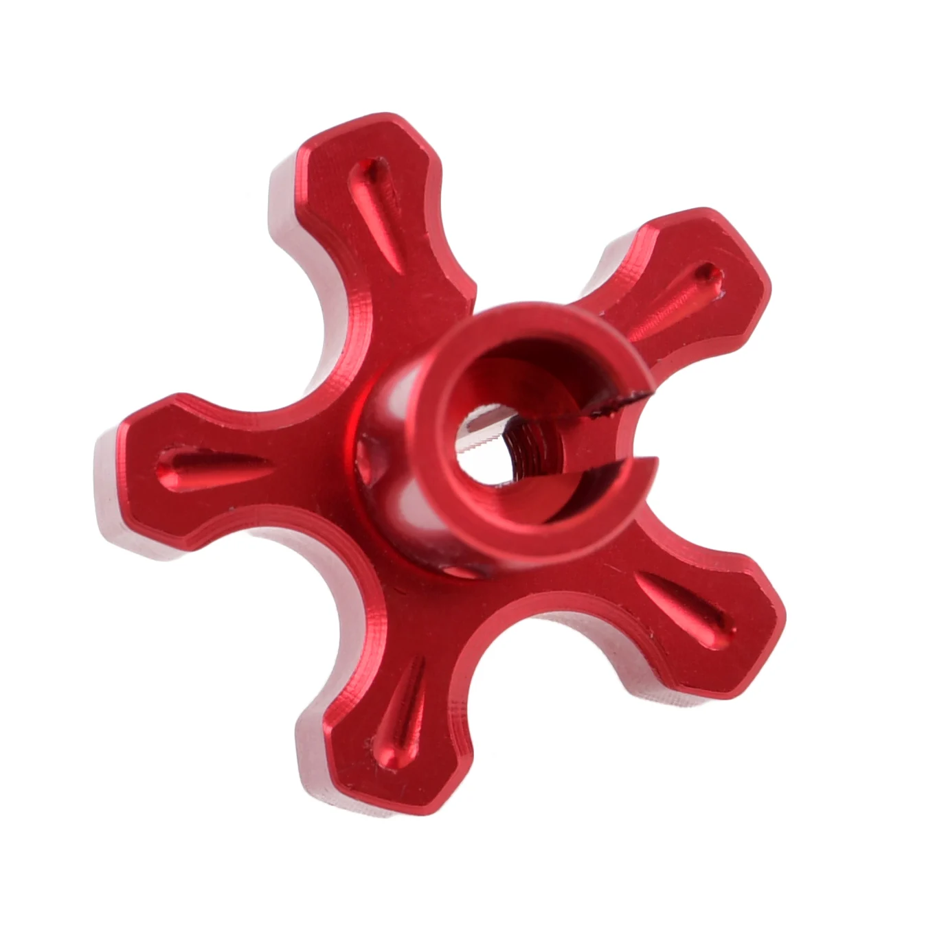 Napinacz linki M8 20 mm aluminium CNC czerwony V2 Racing Force — ujęcie 1