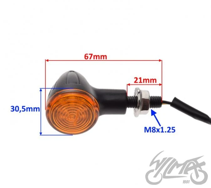 Kierunkowskazy LED do Harley, M8×1,25 — komplet 2 szt. — ujęcie 2