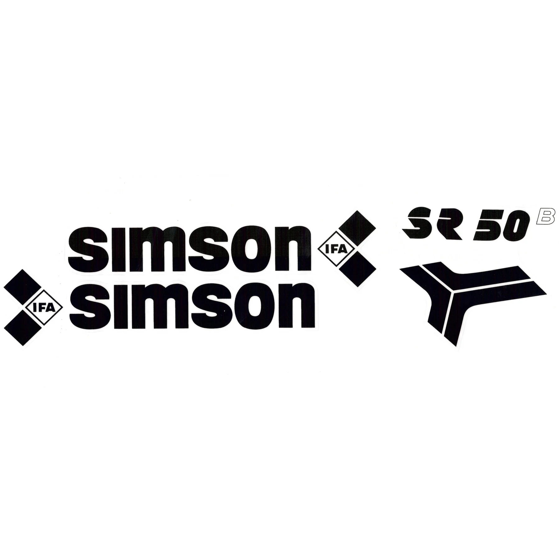 Naklejka Simson SR50 czarna kpl. — ujęcie 1