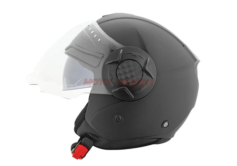 Kask motocyklowy otwarty z blendą City-Bike YA-665 czarny mat rozmiar S Homologacja ECE 22.06 — ujęcie 2