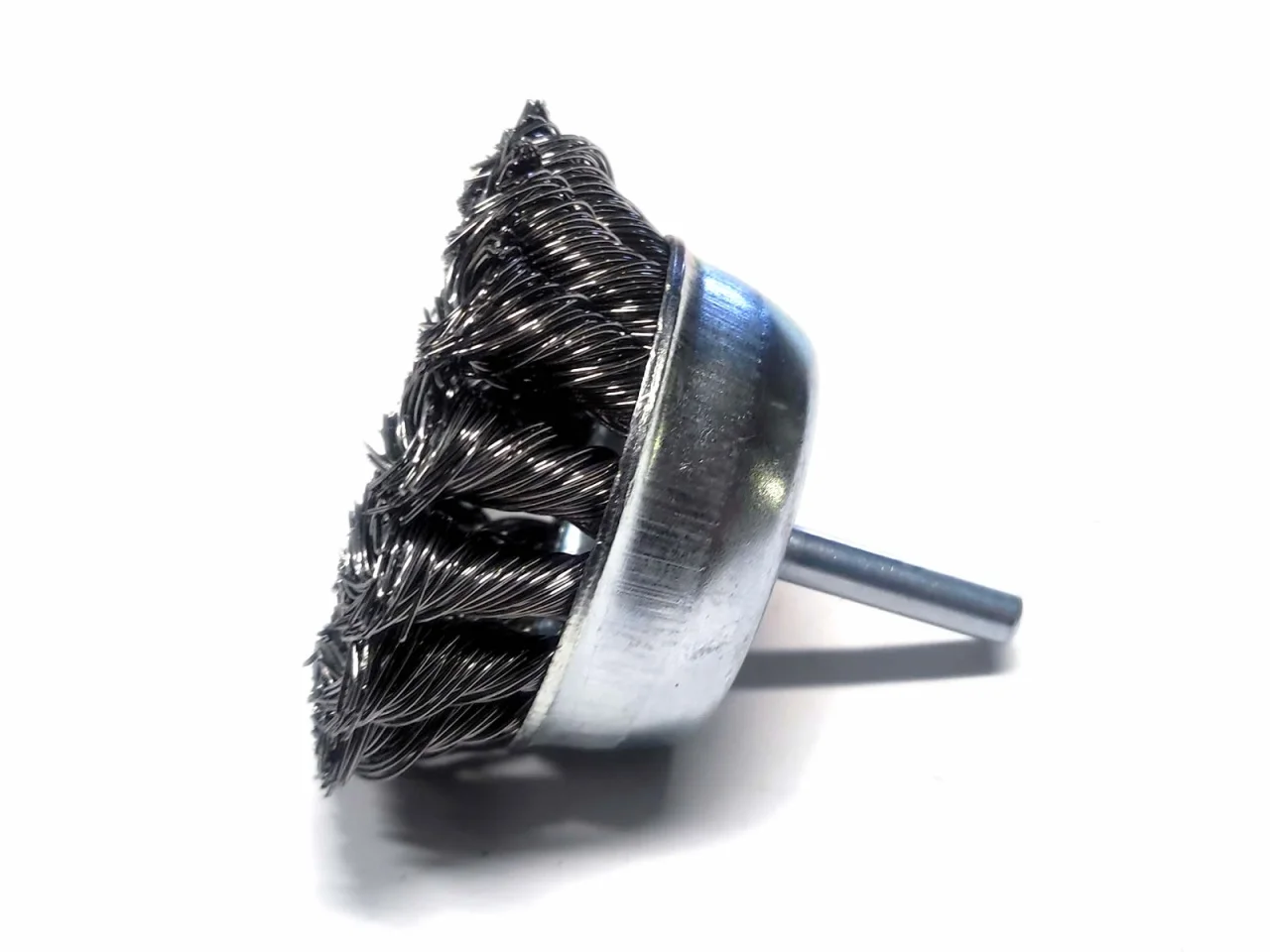 Szczotka czołowa do wiertarki 1/4" drut pleciony 75mm — ujęcie 5