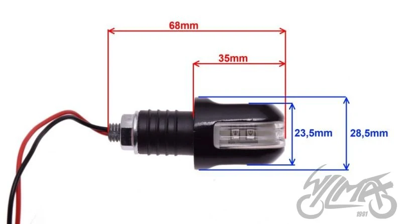Kierunkowskazy LED 12 V AM1377 — para — ujęcie 2