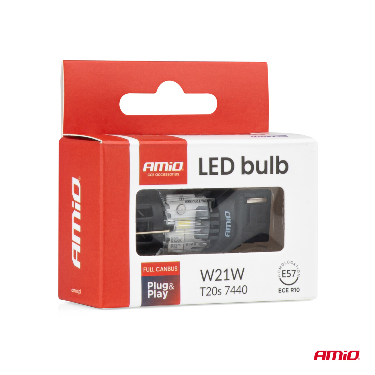 Żarówka LED LumiTec T20S 7440 W21W 12 V FULL CANBUS biała 1 szt. — ujęcie 5