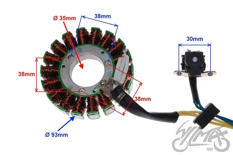 Stator iskrownik do Suzuki GN125 — ujęcie 2