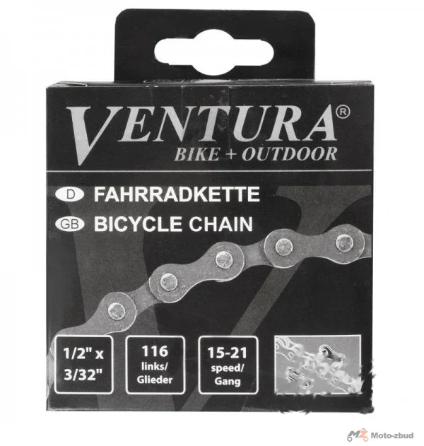 Łańcuch rowerowy 5/6/7 venture 1/2" x 3/32" 116L