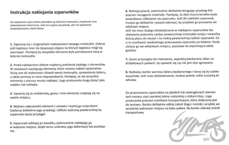 Szparunki do WFM M06 — komplet AA2608 — ujęcie 2