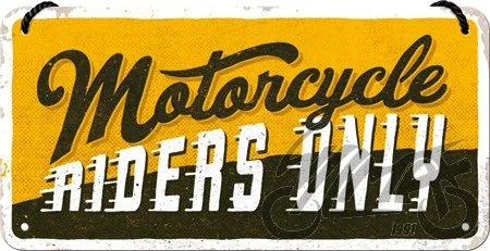 Zawieszka 10 × 20 motorcycle riders only 28063 — ujęcie 1