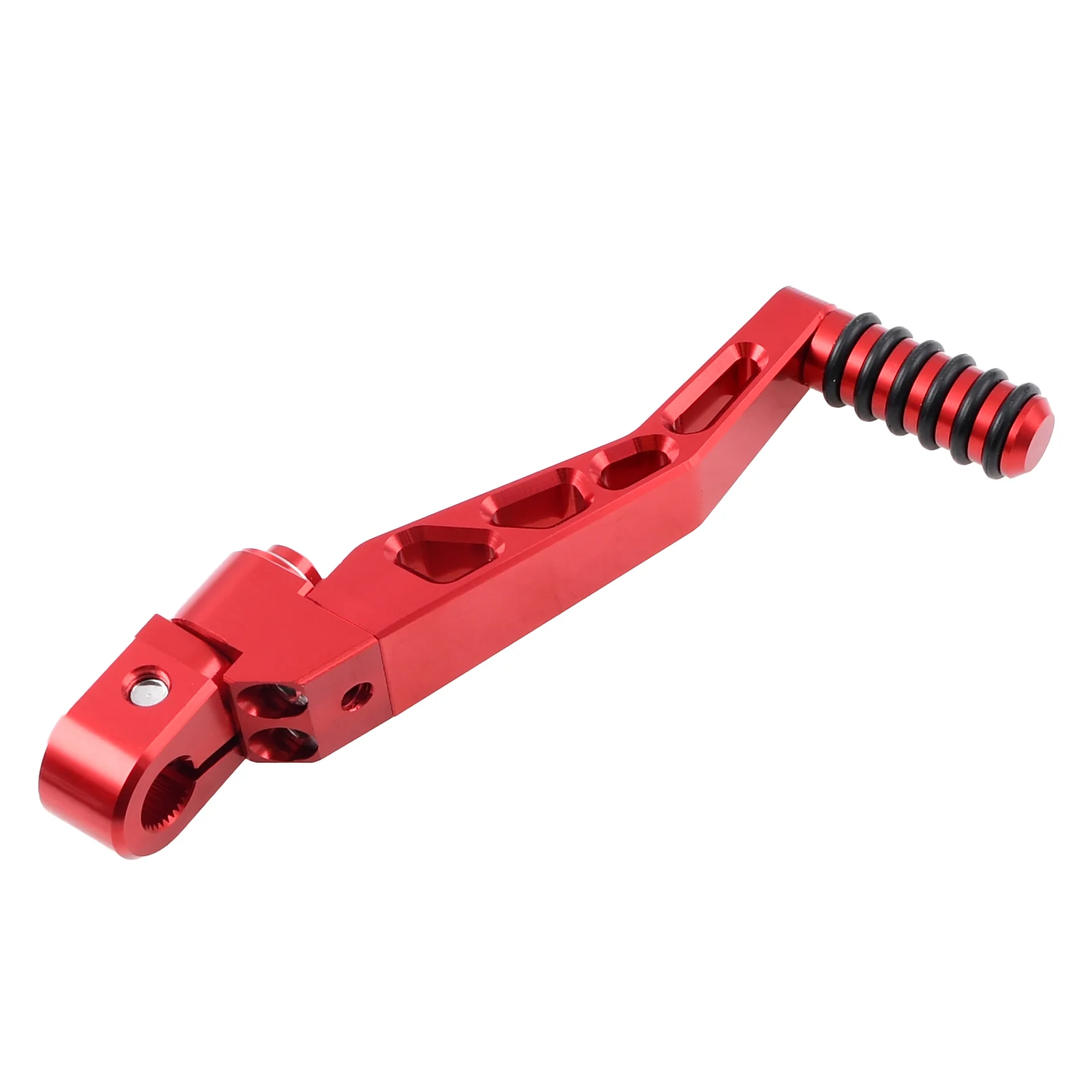 Dźwignia startera Simson S51 czerwona aluminium CNC racing DPR Performance — ujęcie 2
