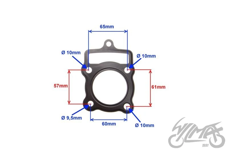 Uszczelki cylindra komplet 125 ccm Loncin 4T — ujęcie 2