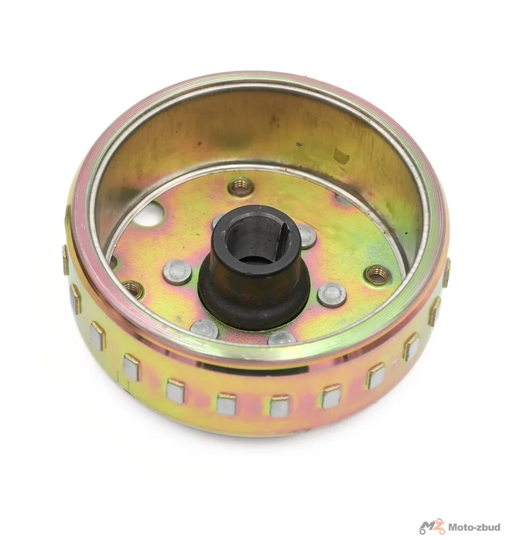 Junak 607 125 cm³ iskrownik (alternator) "125" kpl. (18 cewek) (2x kostka 2/3 piny) + koło magnesowe (Euro v) — ujęcie 3