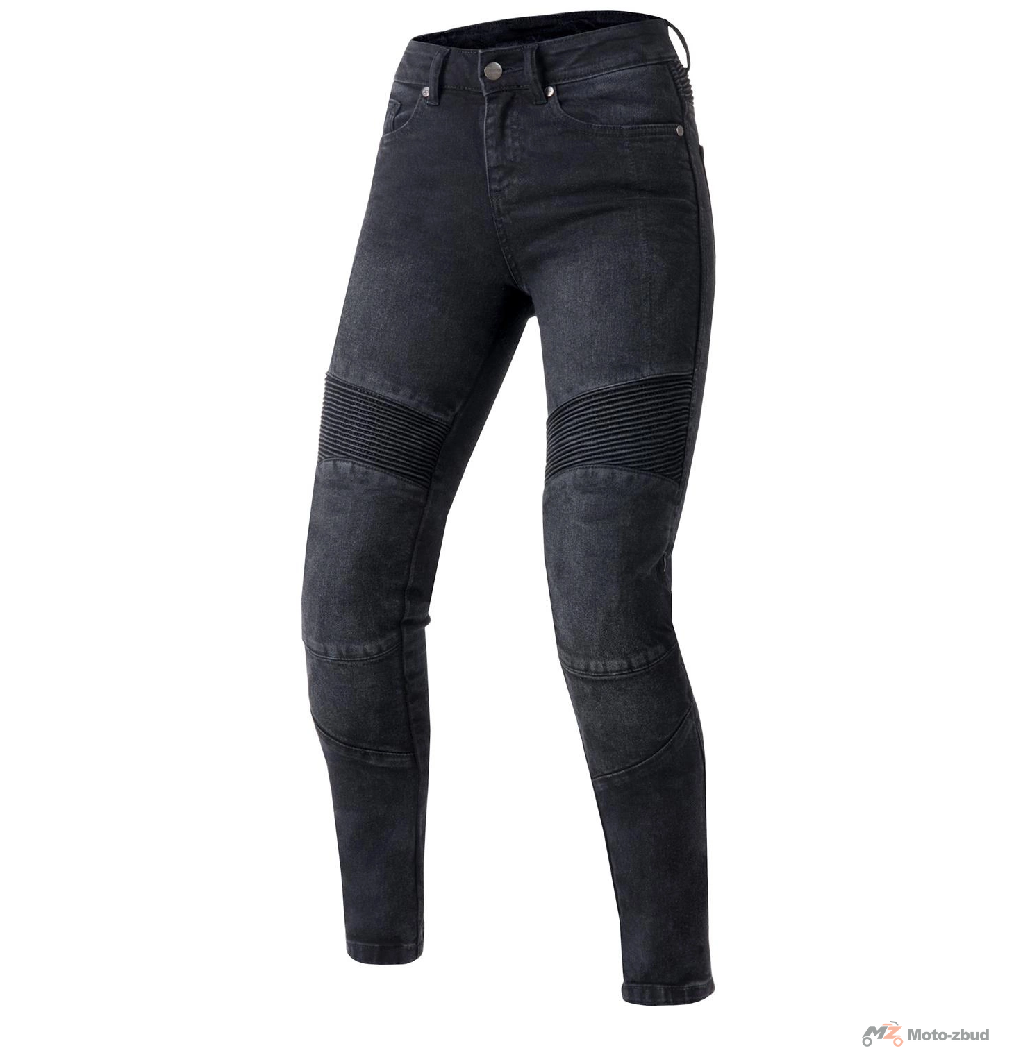 Spodnie motocyklowe Jeans Ozone AgnessII Lady Washed Black W34L30 damskie — ujęcie 2