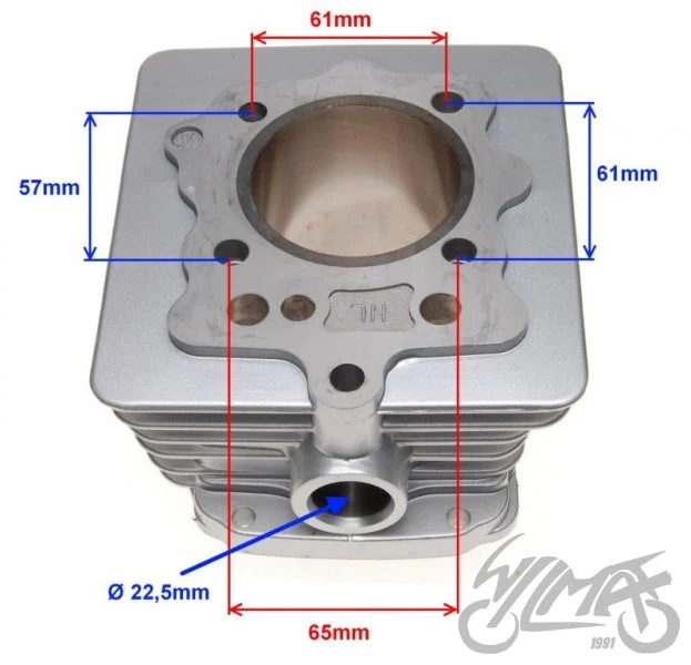 Cylinder do Loncin 150 4T 62,00 komplet — ujęcie 2