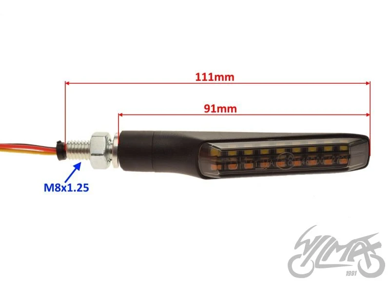 Kierunkowskaz przedni LED do ATV / UTV, M8 × 1,25 — komplet AM1462 — ujęcie 2