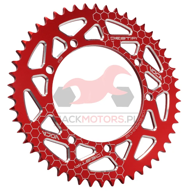 Zębatka tylna VOCA racing aluminium CNC 53Z sherco enduro / sm · niebieska — ujęcie 3