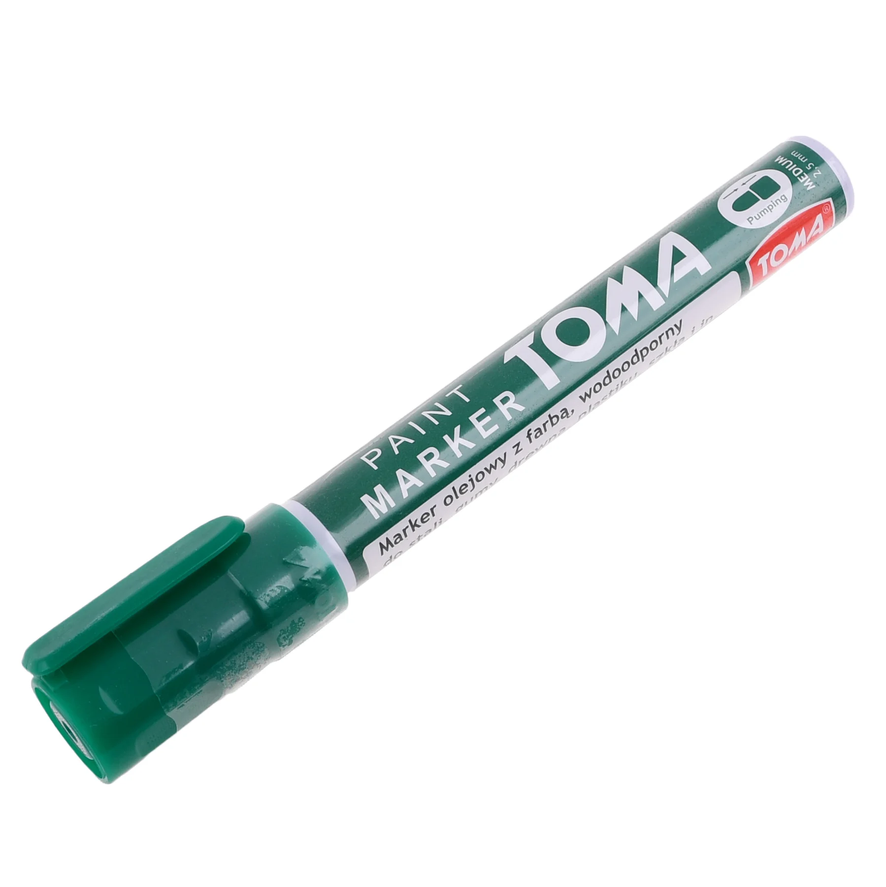 Pisak do opon TOMA zielony marker — ujęcie 1
