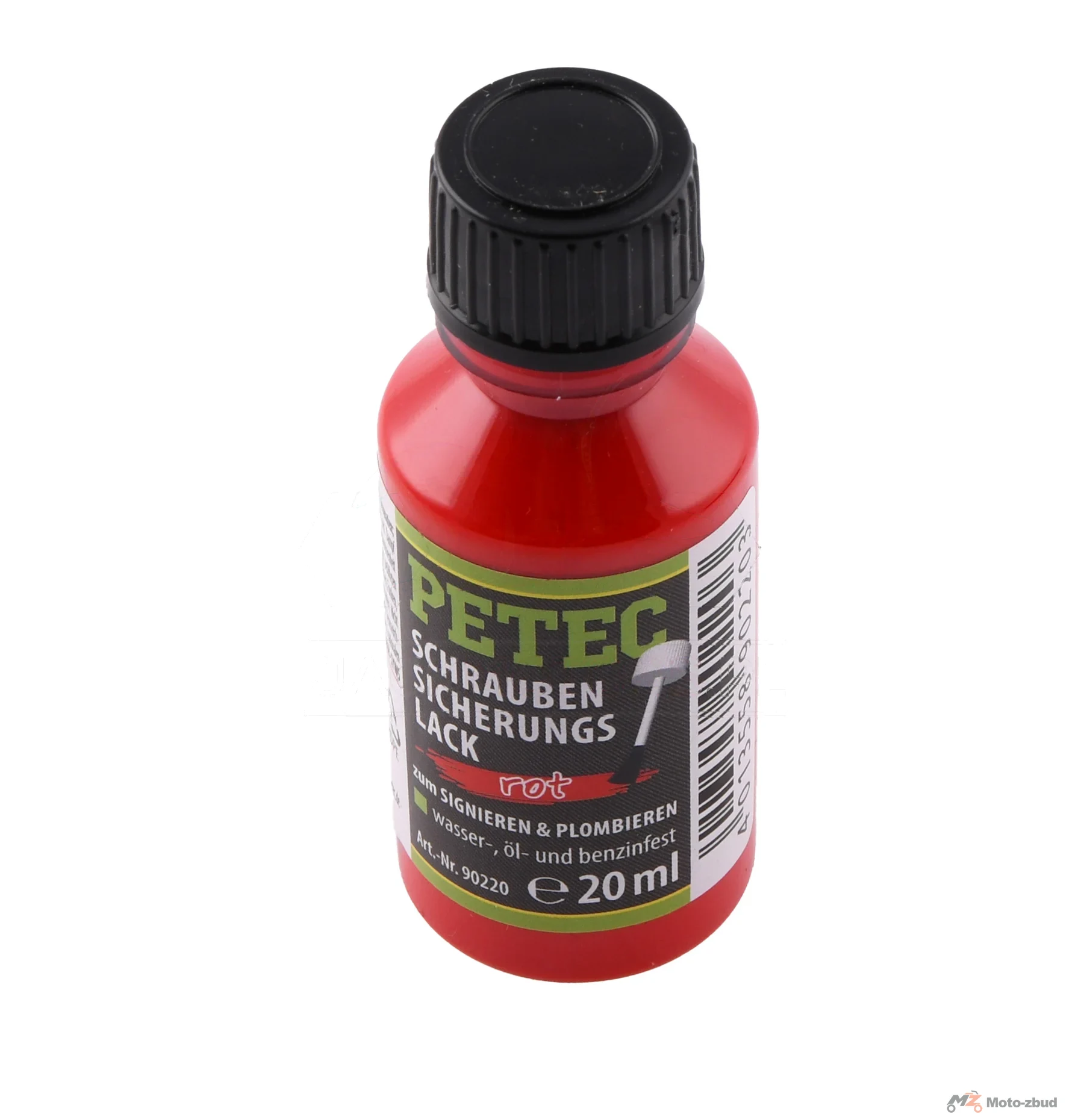 Lakier zabezpieczający / znakujący do śrub czerwony Petec schraubensicherungslack 20 ml