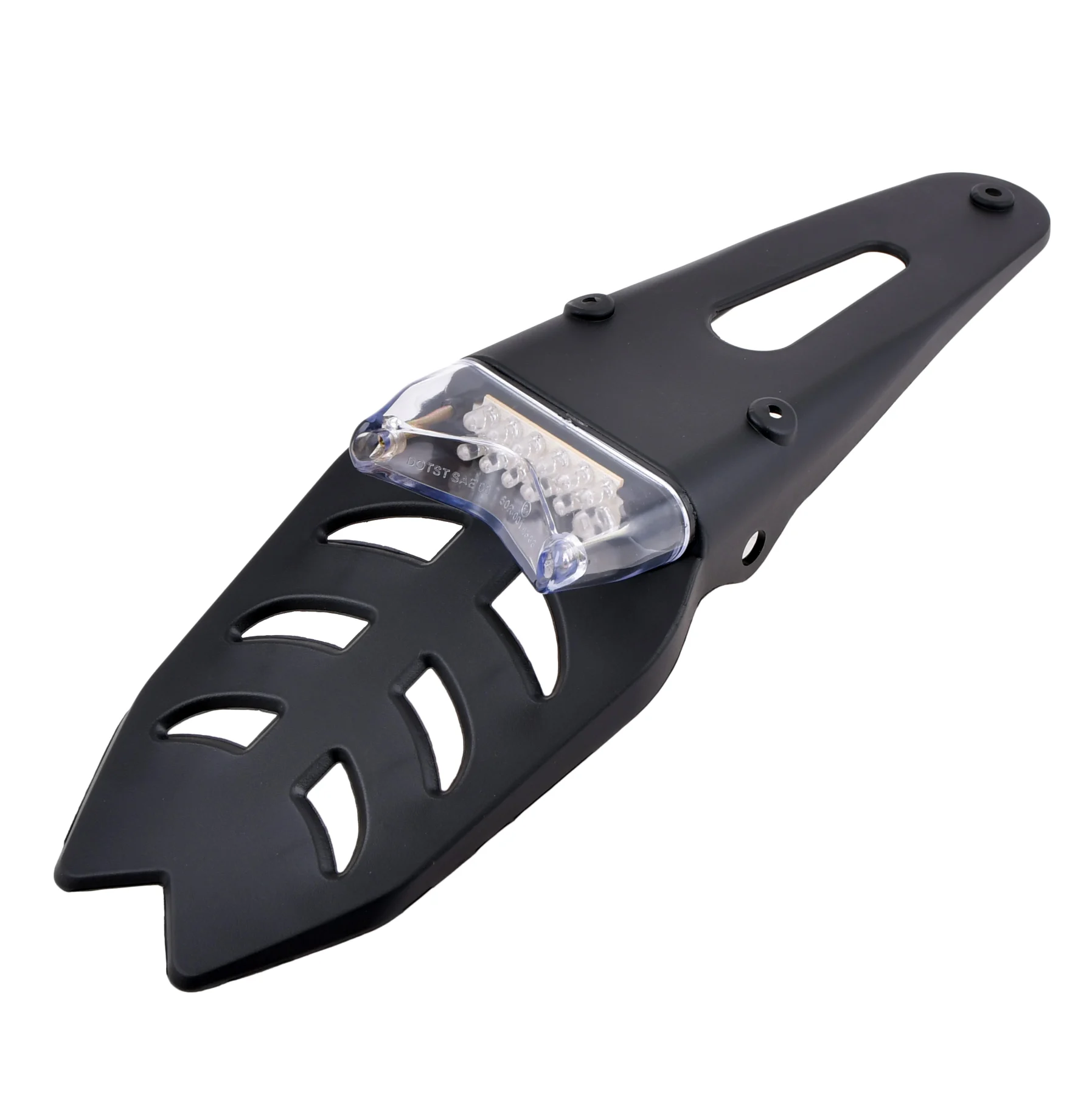 Uchwyt tablicy rejestracyjnej czarny + clear przeźroczysta lampa Racing Force — ujęcie 2