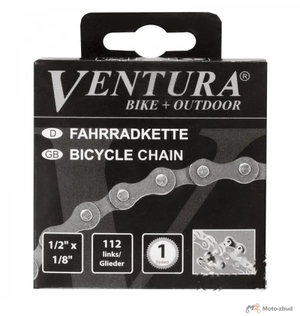 Łańcuch rowerowy 1 rz. Ventura 1/2” x 1/8” x 112L