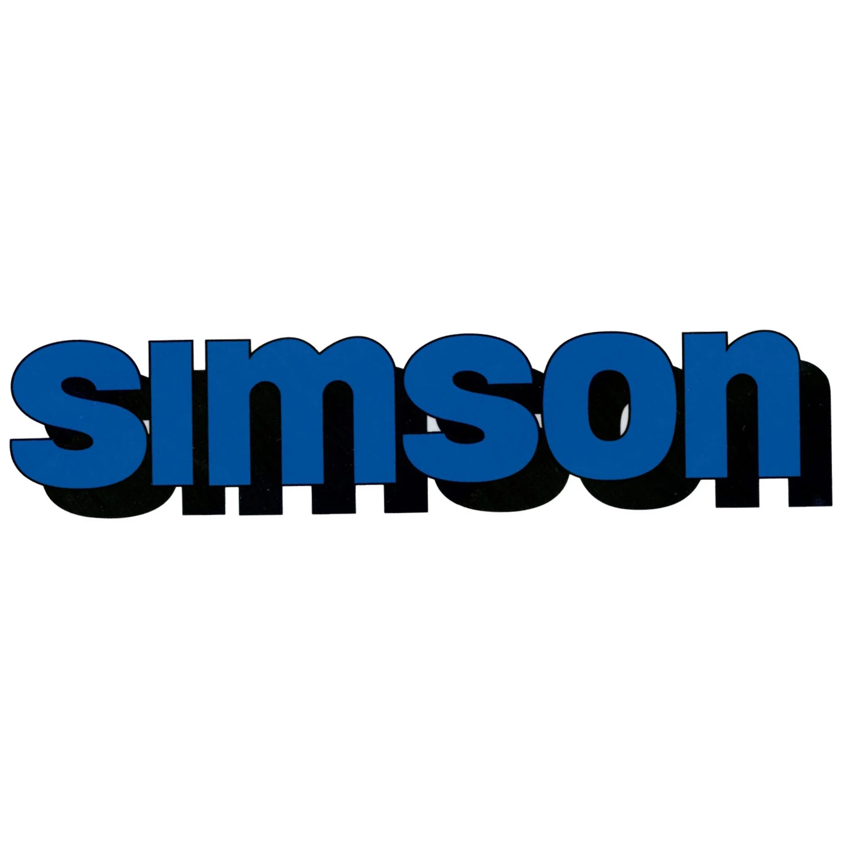 Naklejka Simson zbiornika niebieska premium MZA — ujęcie 1