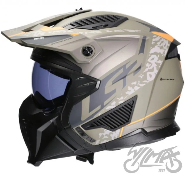 Kask LS2 OF606 Drifter devor Matt SAND-06 — rozmiar L — ujęcie 2