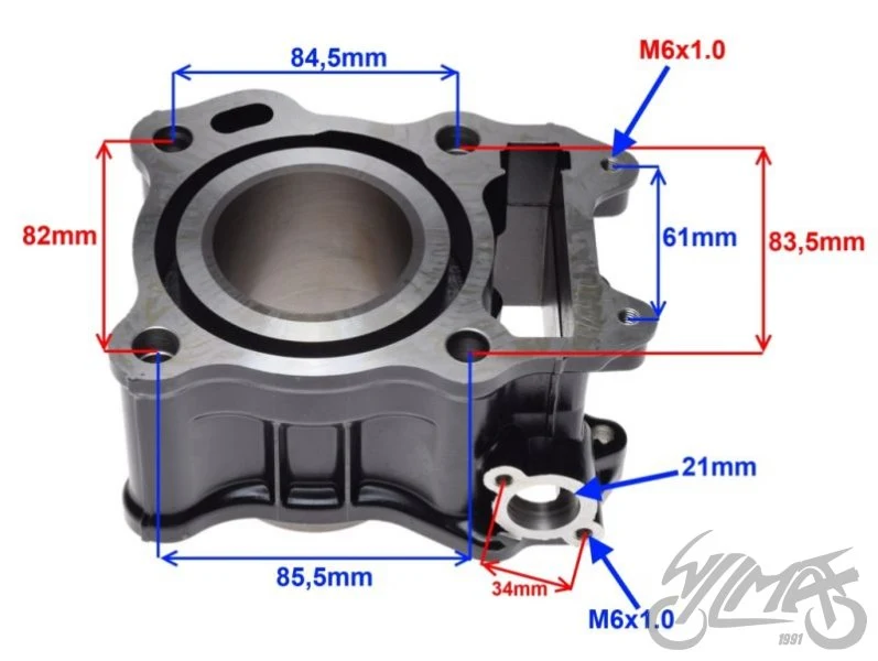 Cylinder do Suzuki Burgman UH125 57,00 mm 125 cm³ — ujęcie 2