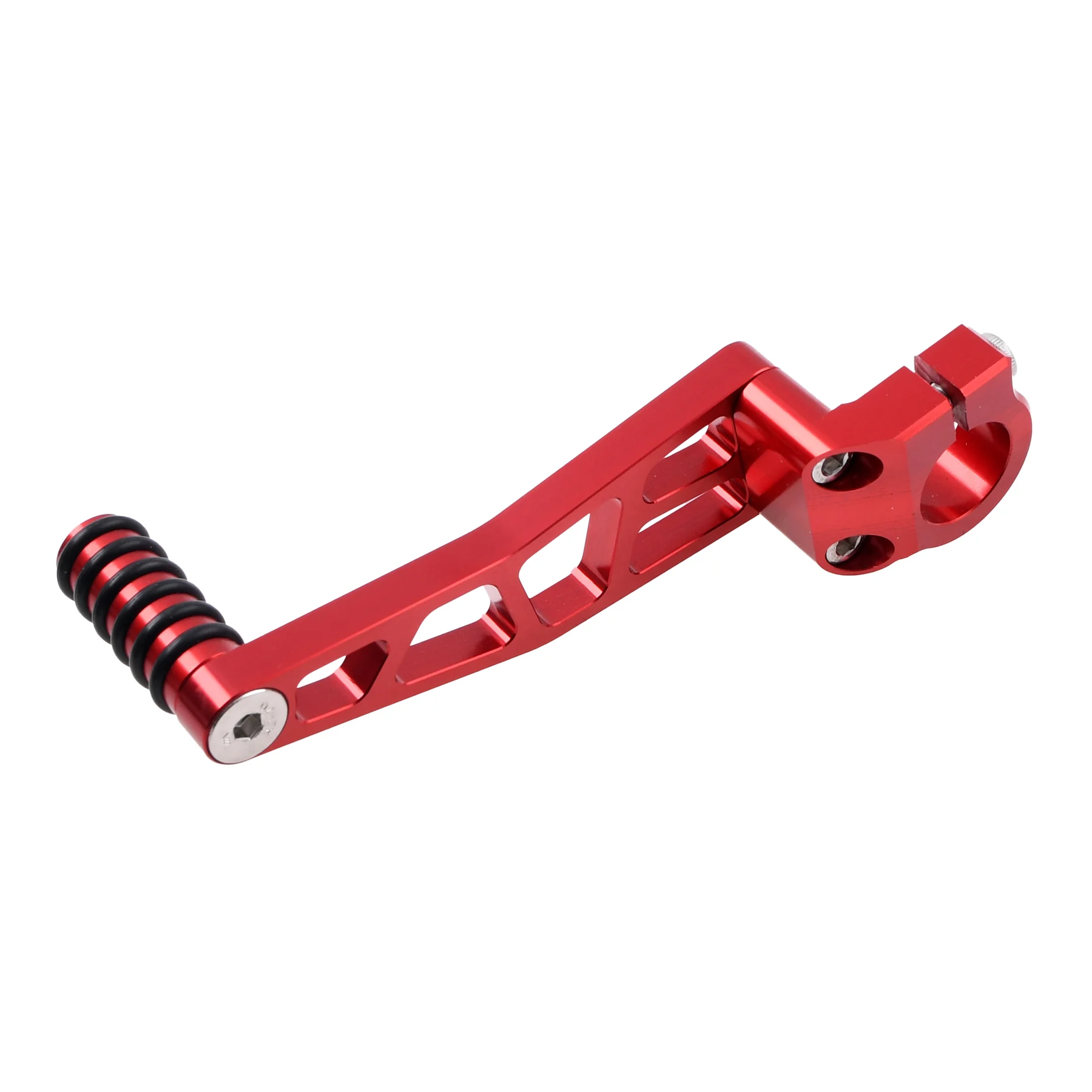 Dźwignia zmiany biegów Simson S51 czerwona aluminium CNC racing DPR Performance — ujęcie 2