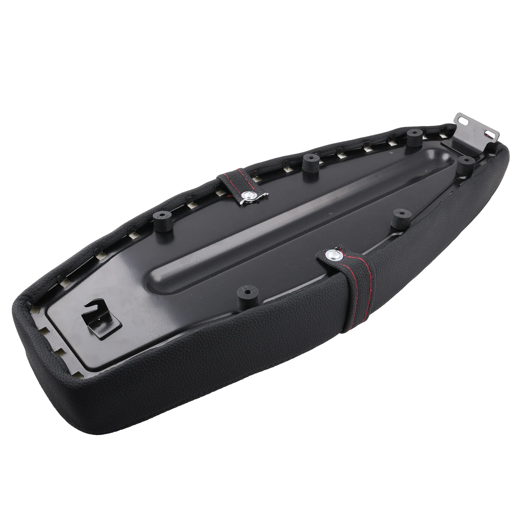 Siedzenie Simson S50 S51 S70 tuning pikowane diamond czarne + czerwono / czarne szwy DPR Performance — ujęcie 5