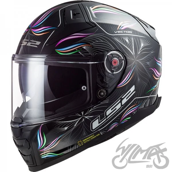 Kask LS2 FF811 Vector II Tropical Black Wh. — rozmiar M — ujęcie 1
