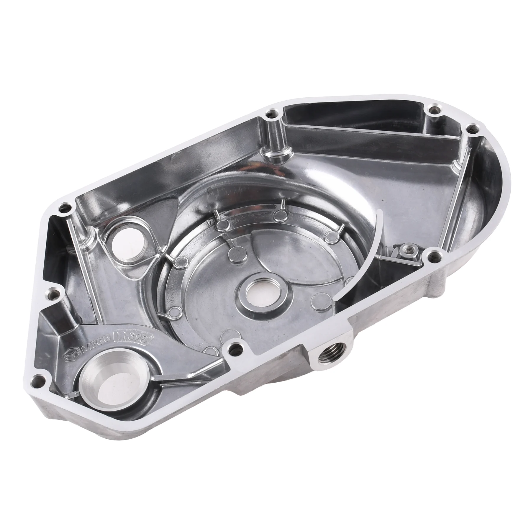 Pokrywa silnika Simson S51 SR50 lewa 5 biegów Ml-Megu aluminium polerowana — ujęcie 3