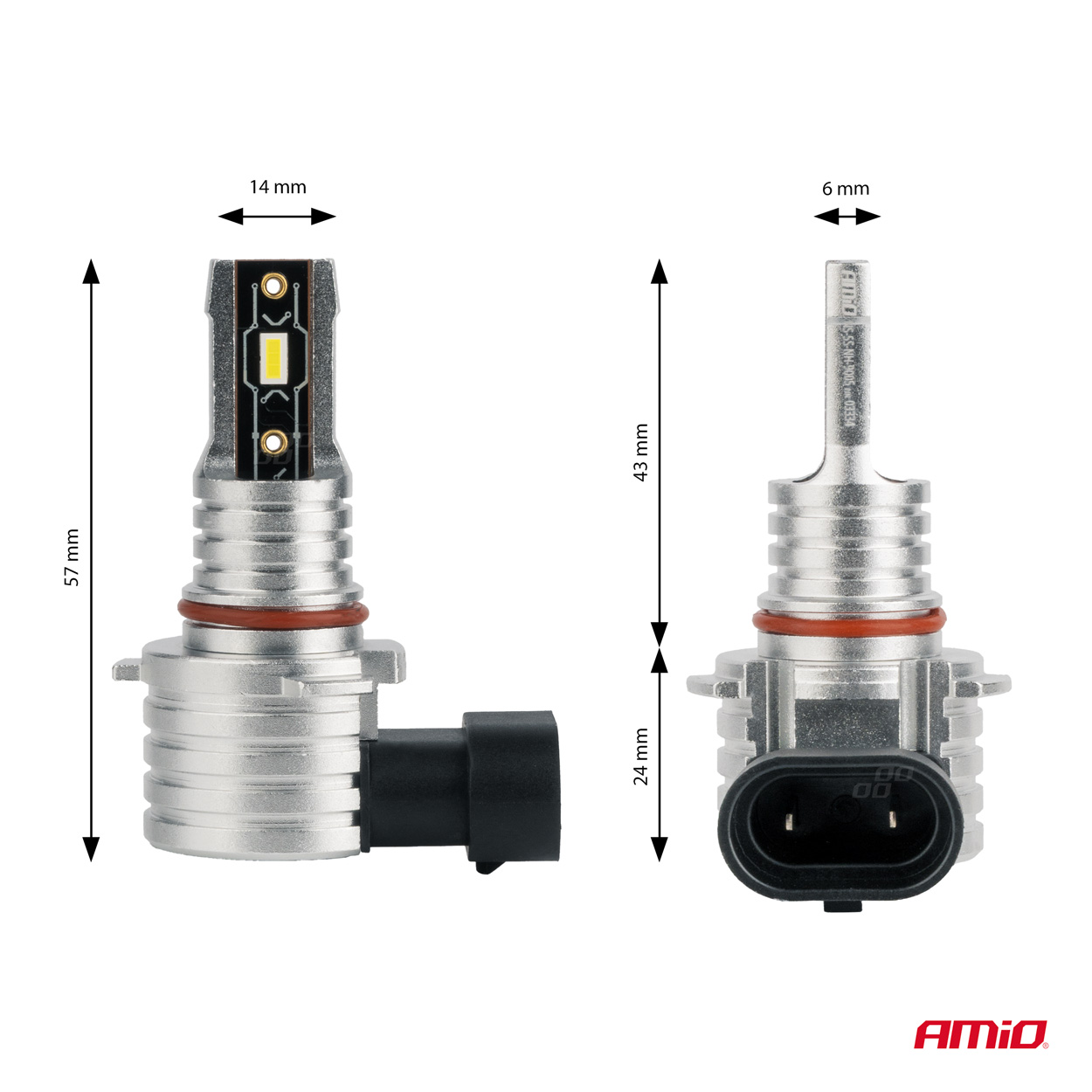 Żarówki samochodowe LED seria H-mini HB3 9005/HIR1 9011/H10 6500K Canbus — ujęcie 3