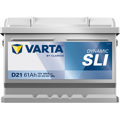 Akumulator 61 Ah 600A 242×175×175/P+ Varta 561400060K262 — ujęcie 3