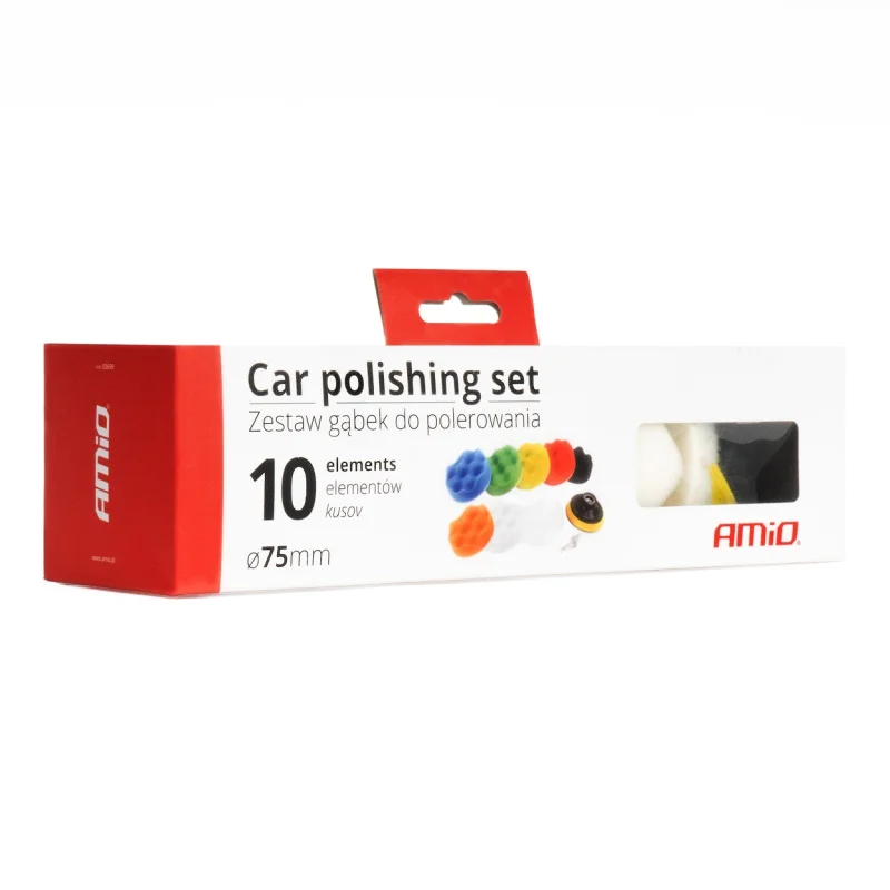 Zestaw gąbek do polerowania gąbki polerskie 8 el.+ dysk 80 mm + adapter M14 — ujęcie 2