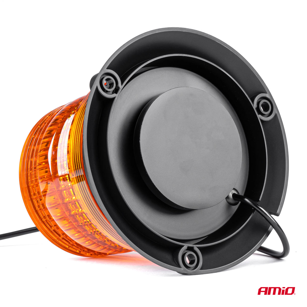 Lampa ostrzegawcza błyskowa kogut 80 LED magnes R10 12 V 24 V W14M — ujęcie 3