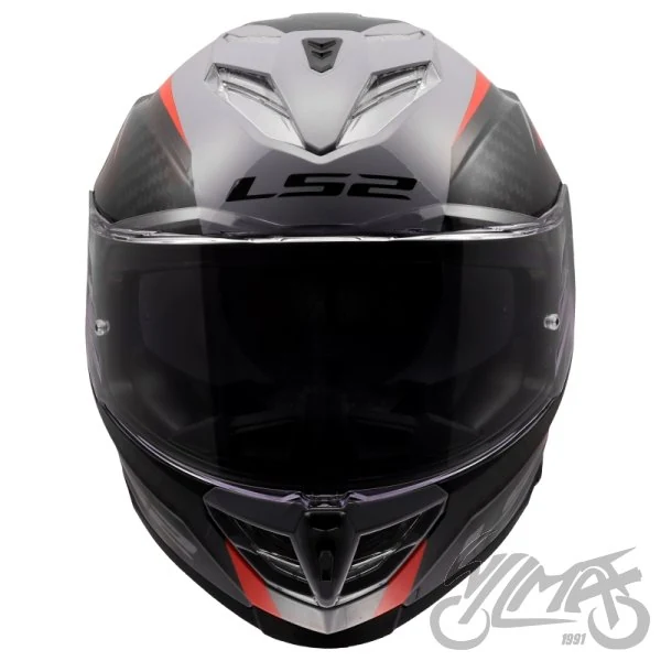 Kask LS2 FF818 Storm III Dynamo Grey Red — rozmiar S — ujęcie 3